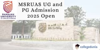 MSRUAS UG and PG Admission 2025 Open; Apply Now